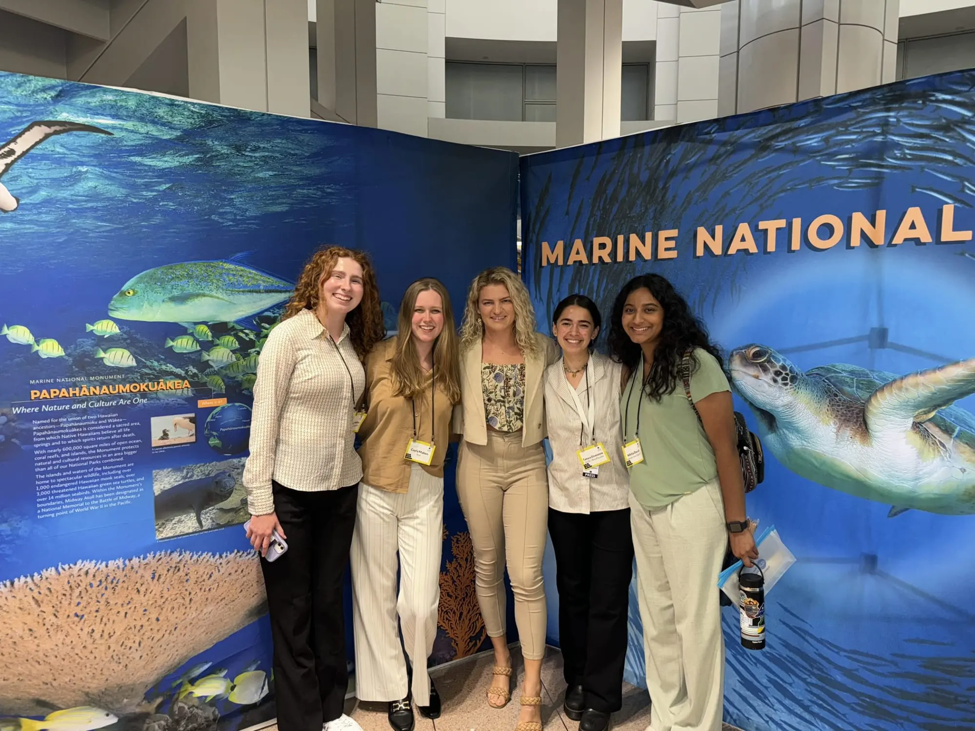 REEF Scuba team at a marine national park exhibit during an international conference.